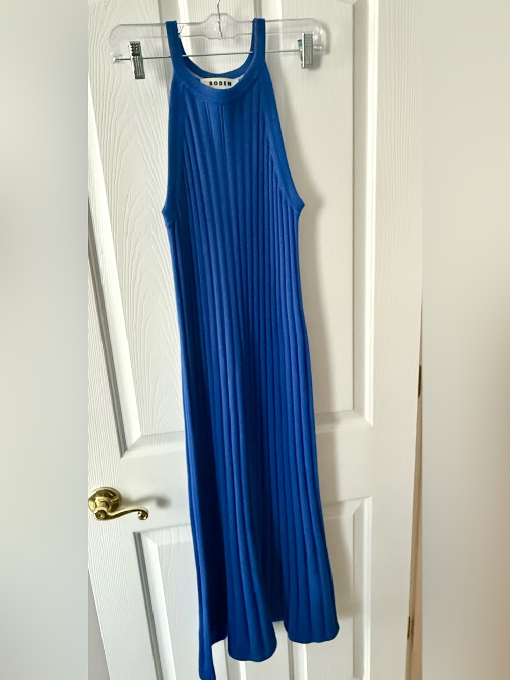 Boden Midi Tank Sweater Dress in Royal Blue Size 8